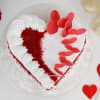 Buy Heart Shaped Red Velvet Cake (Half Kg)