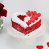 Heart Shaped Red Velvet Cake (Half Kg) Online