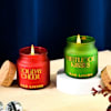 Holiday Cheer Votive Christmas Candles - Set Of 2 Online