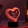 I Love You Personalized Multicolour LED Lamp Online