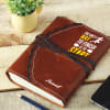 Gift Inspiring Personalized Brown Journal