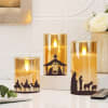 Jesus Birth LED Candles For Christmas - Set Of 3 Online