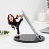 Karate Champ Personalized Caricature Mobile Stand Online