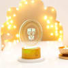 Gift Laxmi Charan Wooden Base LED Lamp