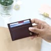 Shop Leather Wallet And Card Holder Set - Personalized - Brown