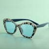 Gift Leopard Print Sunglasses with Personalized Case