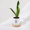 Let Love Grow - Snake Plant With Pot - Personalized Online