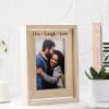 Gift Live Laugh Love - Personalized Rotating Photo Frame