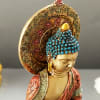 Shop Lord Buddha Gold Toned Hand Painted Idol