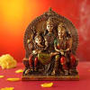 Lord Shiva Pariwar Idol in Rustic Gold Finish Online