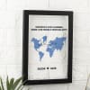 Gift Love Across Borders Personalized Acrylic Frame