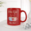 Gift Love Brew - Personalized Red Mug For Couples