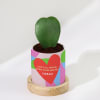 Buy Love Is All Around - Heart Hoya Plant With Personalized Planter