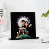 Love You To The Moon And Back - Personalized Caricature With Photo Frame Online