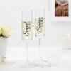 Lover's Cheers Personalized Couples Champagne Glasses Online