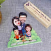 Buy Loving Family Personalized Caricature Stand