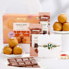 Luxurious Kundan Rakhi And Chocolate Hamper