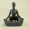 Gift Meditative Woman Resin Planter - Without Plant