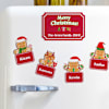 Merry Christmas Personalized Fridge Magnets - Set Of 5 Online