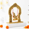 Buy Metallic Oxidized Carving Bal Gopal Jhula