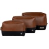 Modern Utility Pouches Faux Leather - Set Of 3 Online