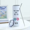 Gift My Best-Tea - Personalized Stainless Steel Tumbler With Straw