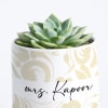 Gift Nature's Gem - Echeveria Succulent With Pot - Personalized
