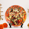 Nritya Ganapati Ceramic Plate With Stand Online