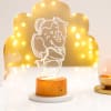 Gift Nritya Ganapati LED Lamp With Wooden Base