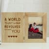 Buy Open Heart Personalized Wooden Photo Frame