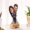 Gift Personalized Adventure Ride Caricature with Wooden Stand