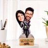 Personalized Adventure Ride Caricature with Wooden Stand Online