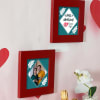 Gift Personalized Anniversary Wooden Frame Set