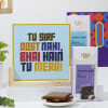 Personalized Bhai Hai Tu Mera Double Side Frame And Chocolate Combo Online