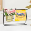 Shop Personalized Birthday Celebration Swinging Metal Planter