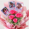 Gift Personalized Birthday Magnets And Blooms Bouquet