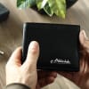 Personalized Black Leather Wallet for Men Online