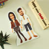 Buy Personalized Caricature with Wooden Stand for Friends