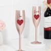 Gift Personalized Cheers To Love Copper Flute Glass - Set Of 2