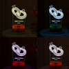 Buy Personalized Couple Ring LED Lamp - Wooden Finish Base