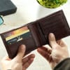 Buy Personalized Dark Brown Leather Wallet for Men