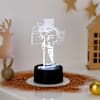 Gift Personalized Divine Cross Christmas LED Lamp - Black Base