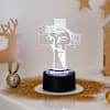 Buy Personalized Divine Cross Christmas LED Lamp - Black Base