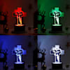 Shop Personalized Divine Cross Christmas LED Lamp - Black Base