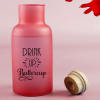 Gift Personalized 'Drink Up Buttercup' Glass Bottle