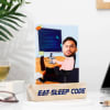 Gift Personalized Eat Sleep Code Men's Caricature