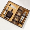 Buy Personalized Elegant Brown Briefcase Home Bar Set