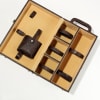 Shop Personalized Elegant Brown Briefcase Home Bar Set