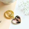 Personalized Endearing Heart-Shaped Gold Keychain Online