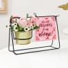 Buy Personalized Forever Together Swinging Metal Planter